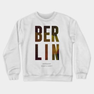 Berlin City typography Crewneck Sweatshirt